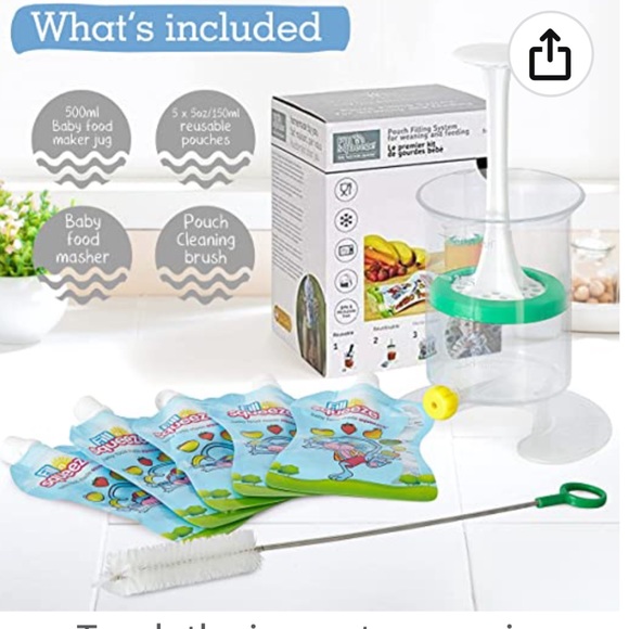 🆕 Fill n’ squeeze kit - to prepare pouch fruit for your kids - Picture 2 of 16